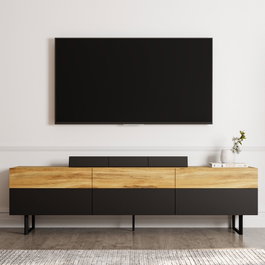 Hanah Home Soporte para TV Negro y Roble